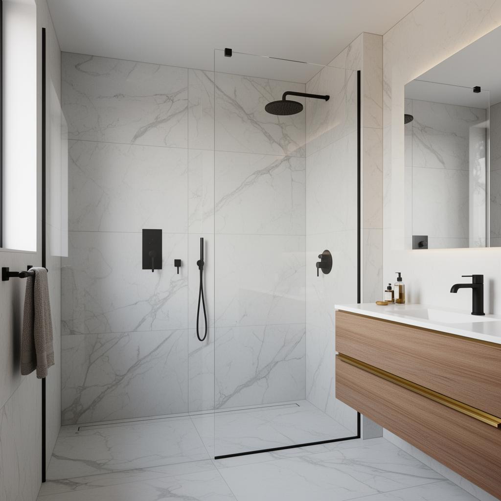 Modern bathroom remodel